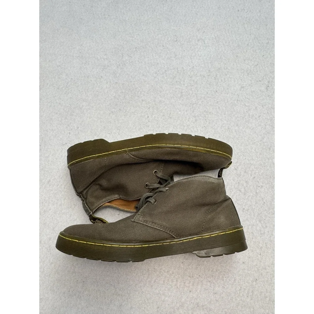 Dr. Martens Mayport Boots Mens Size 8 Brown Canvas Chukka Lace Up Ankle